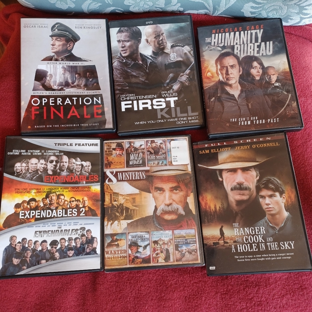 DVD movie lot 15 movies, western adventure movies